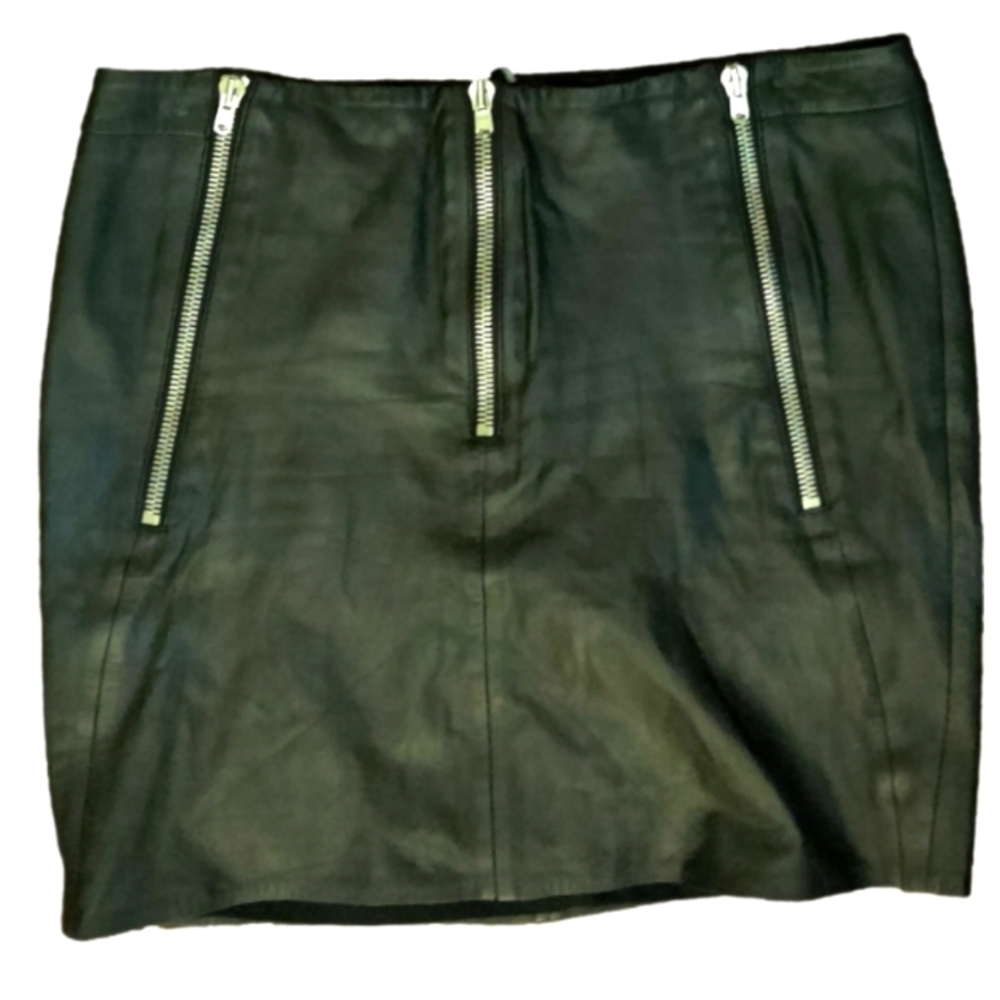 The Kooples Vegan Leather Skirt Size Large